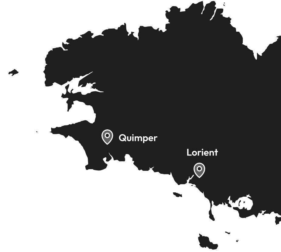 carte - Quimper Lorient